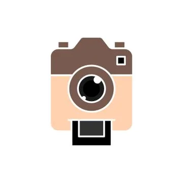 Camera Icon Logo Vector Illustration. Photo Camera icon design vector templat Stock Illustration