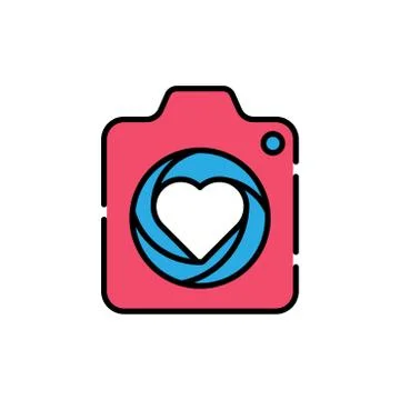 Camera Icon Logo Vector Illustration. Photo Camera icon design vector templat Stock Illustration