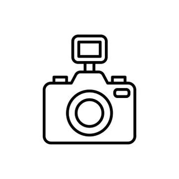 Camera Icon Logo Vector Illustration. Photo Camera icon design vector templat Stock Illustration