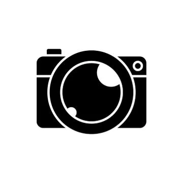 Camera Icon Logo Vector Illustration. Photo Camera icon design vector templat Stock Illustration