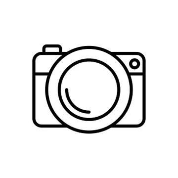Camera Icon Logo Vector Illustration. Photo Camera icon design vector templat Ilustración de archivo