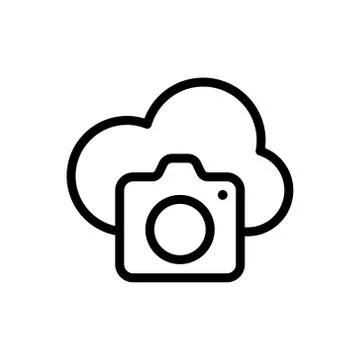 Camera Icon Logo Vector Illustration. Photo Camera icon design vector templat Illustrazione stock