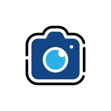 Camera Icon Logo Vector Illustration. Photo Camera icon design vector templat Stock Illustration