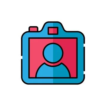 Camera Icon Logo Vector Illustration. Photo Camera icon design vector templat Stock Illustration