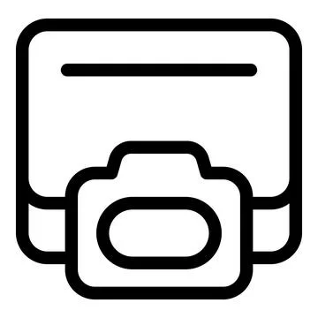 Camera icon overlapping memory card showing concept of digital photography Stock Illustration