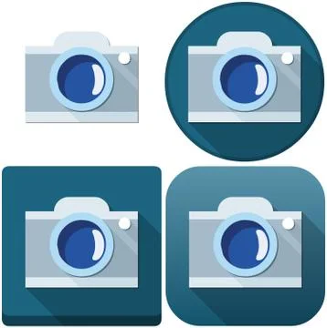 Camera Icon Pack Stock Illustration