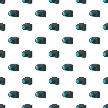 Camera icon pattern representing photography and digital technology Stock Illustration