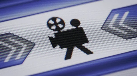 Camera icon on the screen. Looping. Stock Footage 41269011