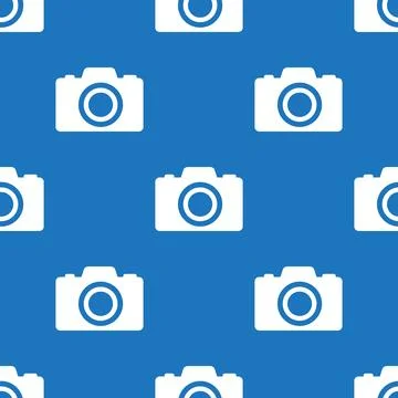 Camera icon seamless for your looping texture. Stock Illustration