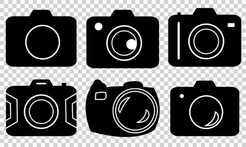 Camera icon set イラスト素材