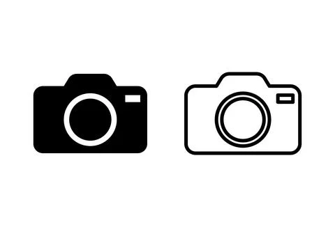 Camera icon set. photo camera icon. camera photography icon. Stock Illustration