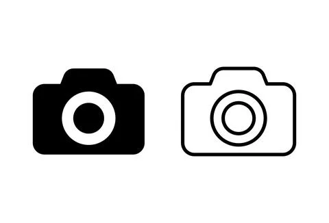 Camera icon set. photo camera icon. camera photography icon. Stock Illustration