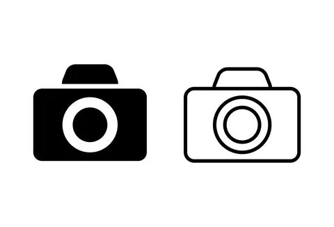 Camera icon set. photo camera icon. camera photography icon. Stock Illustration