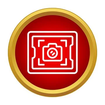 Camera icon showing viewfinder focus framing technology Stock Illustration