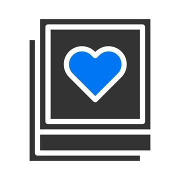 Camera icon solid blue grey style valentine illustration vector element and.. Stock Illustration