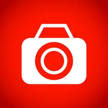 Camera icon stock vector illustration flat design Иллюстрация