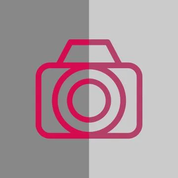 Camera icon stock vector illustration flat design Illustrazione stock