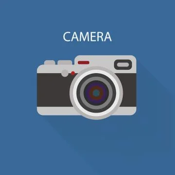 Camera Icon Stock Vector Illustration Flat Design EPS Illustrazione stock