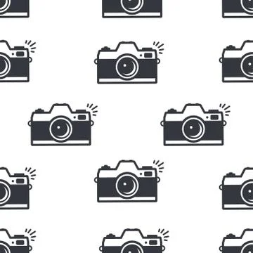 Camera icon symbol vector isolated pattern Illustrazione stock
