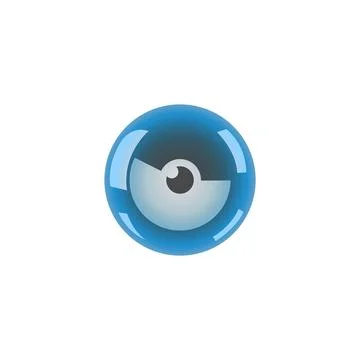 Camera icon for technology, security, and vision branding Illustrazione stock