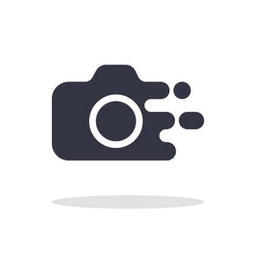 Camera icon in trendy flat style isolated on white background camera symbol f イラスト素材
