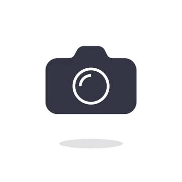 Camera icon in trendy flat style isolated on white background camera symbol f Illustrazione stock