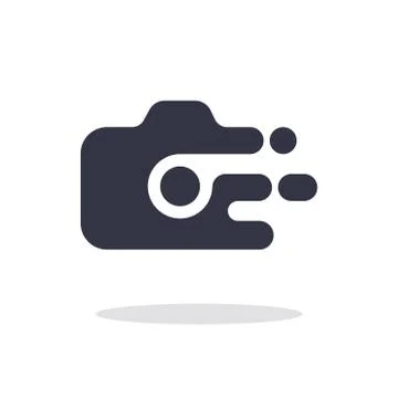 Camera icon in trendy flat style isolated on white background camera symbol f Stock Illustration