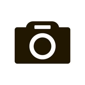 Camera icon in trendy flat style isolated. Illustration eps 10. Illustrazione stock