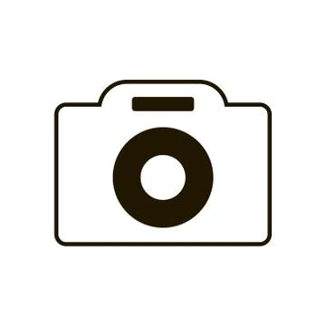 Camera icon in trendy flat style isolated. Illustration eps 10. Stock Illustration