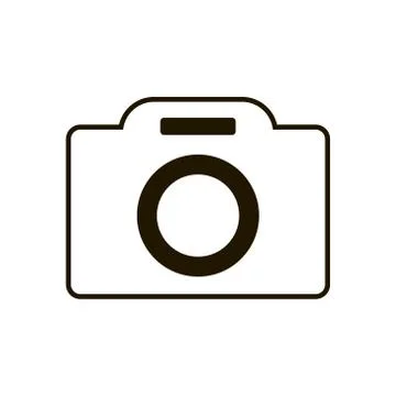 Camera icon in trendy flat style isolated. Illustration eps 10. Stock Illustration