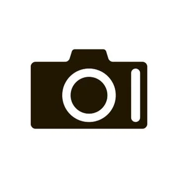 Camera icon in trendy flat style isolated. Illustration eps 10. Stock Illustration