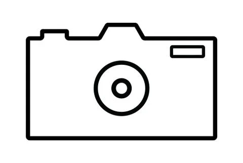Camera Icon in trendy flat style isolated on white background. Camera symbol  Stock Illustration