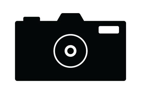 Camera Icon in trendy flat style isolated on white background. Camera symbol  Stock Illustration