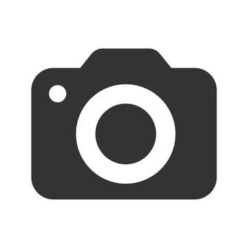 Camera Icon in trendy flat style isolated on grey background. Camera symbol f Stock Illustration