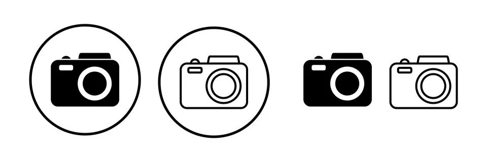Camera Icon in trendy flat style isolated. Camera symbol web site design Stock Illustration