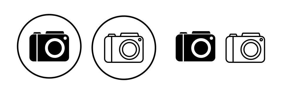 Camera Icon in trendy flat style isolated. Camera symbol web site design Stock Illustration