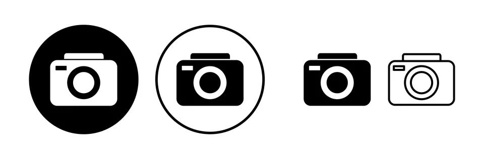 Camera Icon in trendy flat style isolated. Camera symbol web site design Stock Illustration
