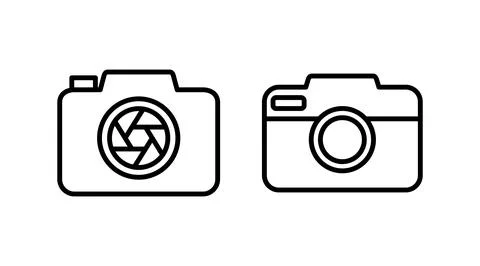 Camera Icon in trendy flat style isolated. Camera symbol web site design Stock Illustration