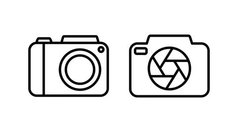 Camera Icon in trendy flat style isolated. Camera symbol web site design Stock Illustration