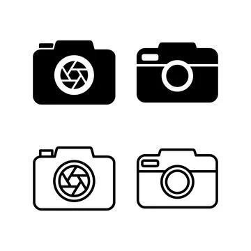 Camera Icon in trendy flat style isolated. Camera symbol web site design Stock Illustration