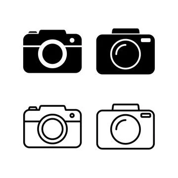 Camera Icon in trendy flat style isolated. Camera symbol web site design Stock Illustration
