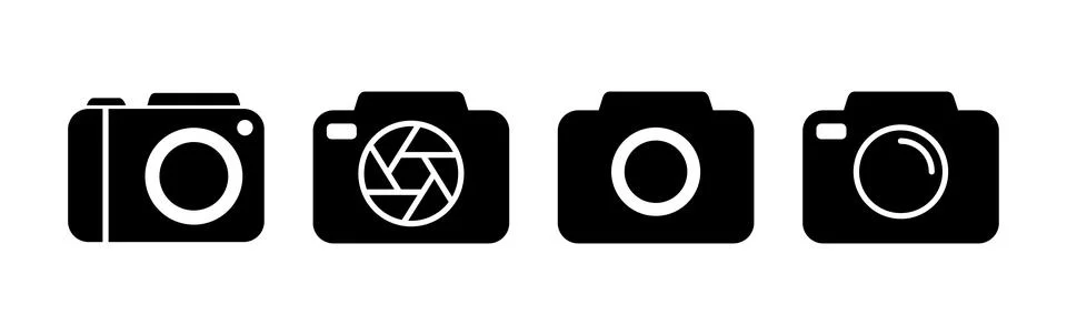 Camera Icon in trendy flat style isolated. Camera symbol web site design Stock Illustration