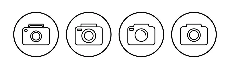 Camera Icon in trendy flat style isolated. Camera symbol web site design Stock Illustration