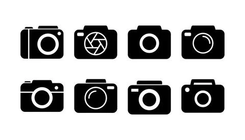 Camera Icon in trendy flat style isolated. Camera symbol web site design Stock Illustration
