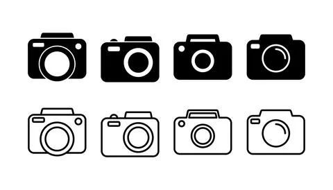Camera Icon in trendy flat style isolated. Camera symbol web site design Stock Illustration