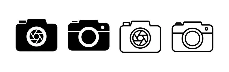Camera Icon in trendy flat style isolated. Camera symbol web site design Stock Illustration