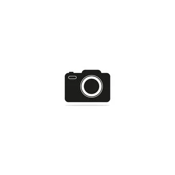 Camera Icon in trendy flat style isolated on grey background. Camera symbol.. 스톡 일러스트