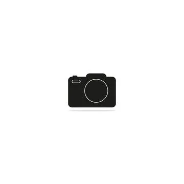Camera Icon in trendy flat style isolated on grey background. Camera symbol.. Stock Illustration