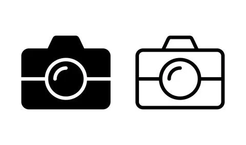 Camera Icon in trendy flat style isolated. Camera symbol web site design Stock Illustration