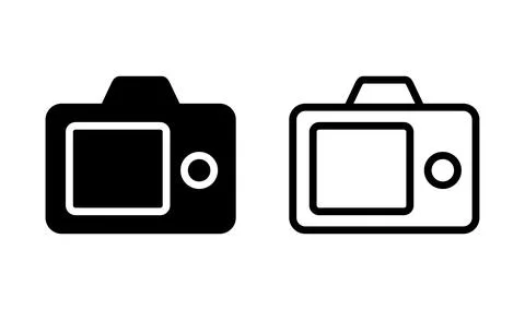 Camera Icon in trendy flat style isolated. Camera symbol web site design Stock Illustration
